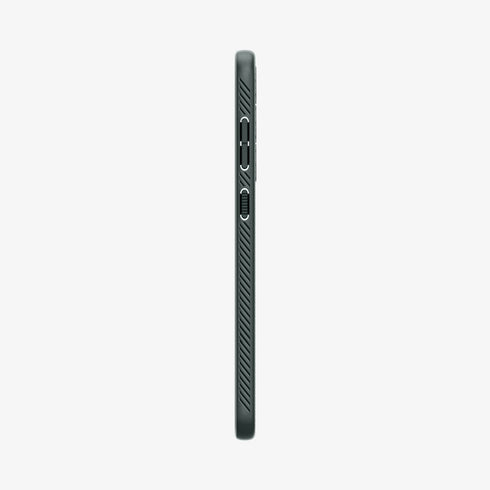 ACS05614 - Galaxy S23 Ultra Case Liquid Air in matte black showing the back
